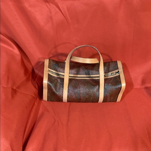 Elegant Brown Etro Paisley Men's Bag